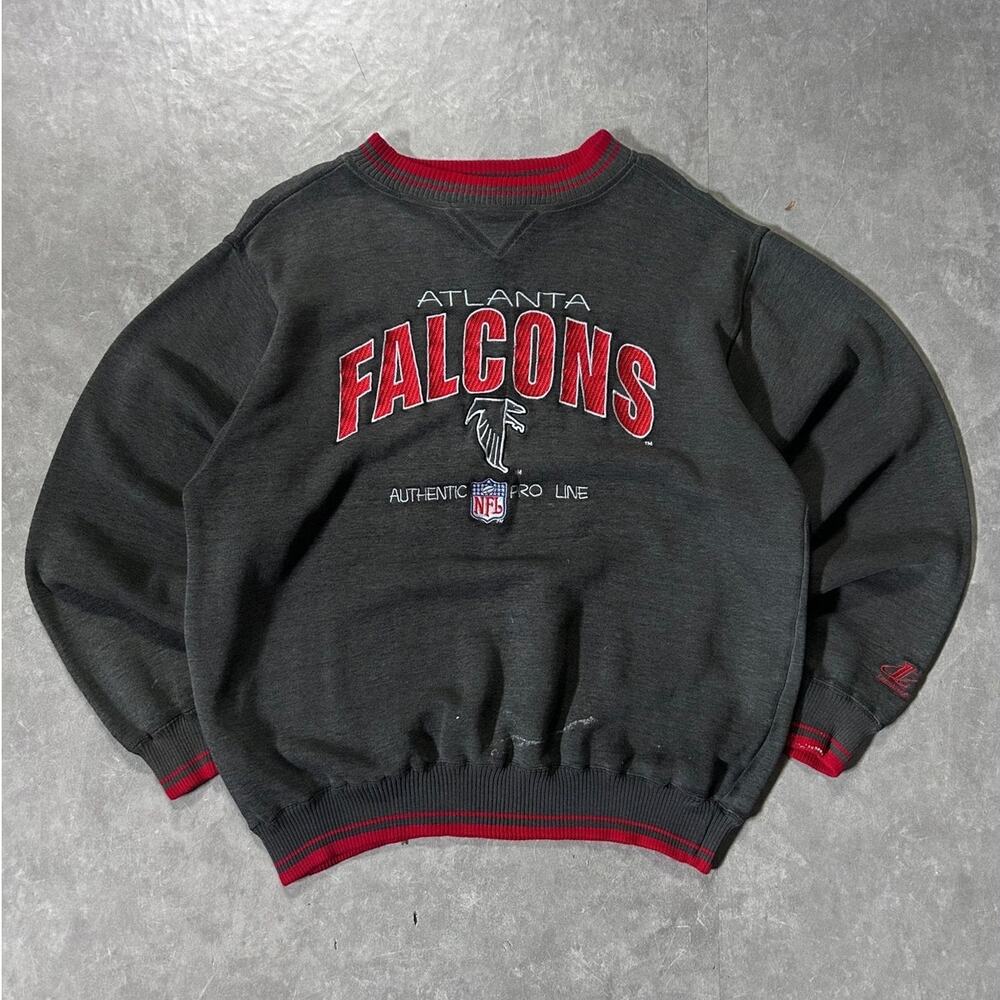 90's Vintage Atlanta Falcons NFL Pro Line Grey Crewneck -L